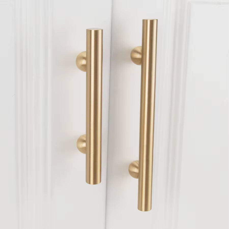 Contemporary modern unique design bar handle brushed brass