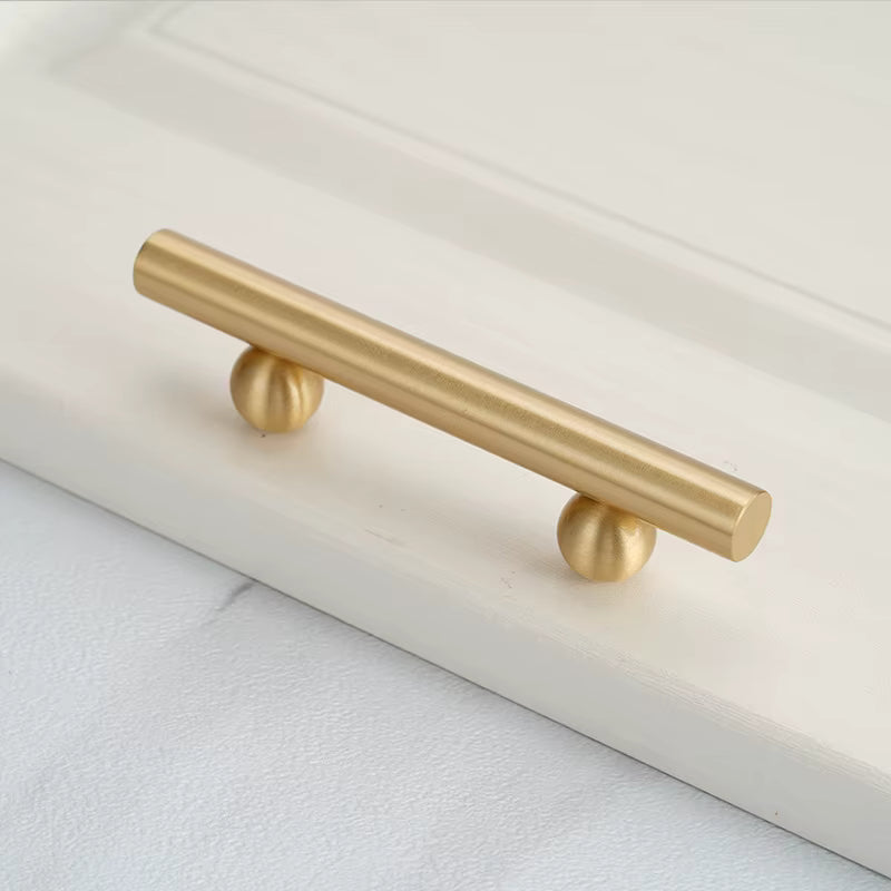 Contemporary modern unique design bar handle brushed brass