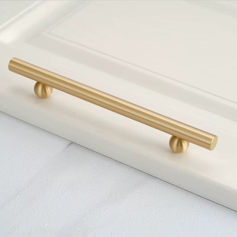 Contemporary modern unique design bar handle brushed brass