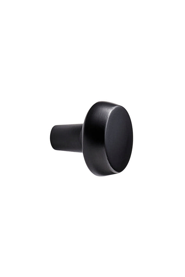 Modern small classic traditional black dark round kitchen cabinet knob