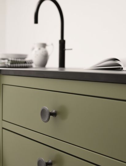 Modern classic traditional brown round kitchen cabinet knob