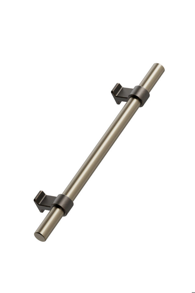 Contemporary modern brushed brass gold brown kitchen wardrobe cabinet handle