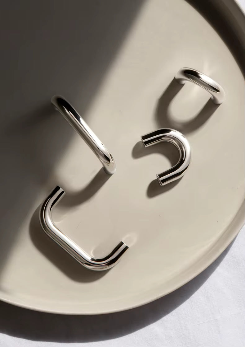 Cute modern kitchen wardrobe pull handle polished nickel