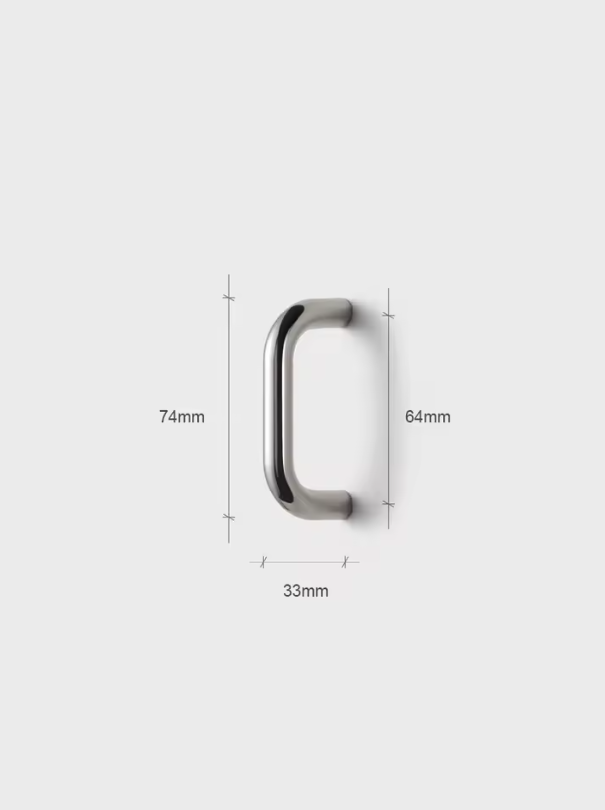 Cute modern kitchen wardrobe pull handle polished nickel