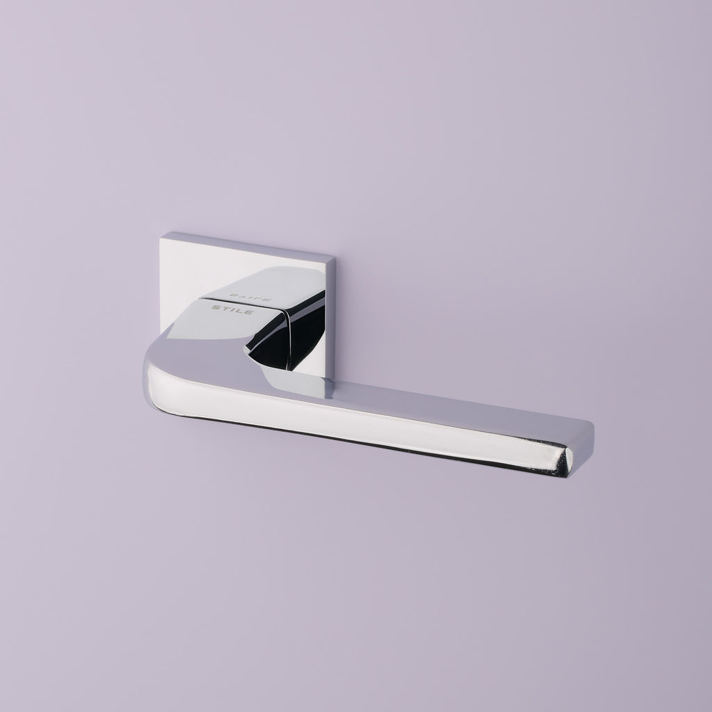 Door handle stile naka polished chrome