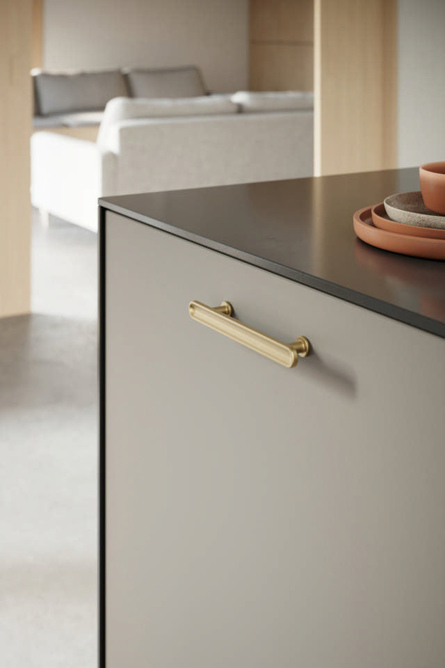 Classic unique deisgn trendy brushed gold kitchen cabinet handle