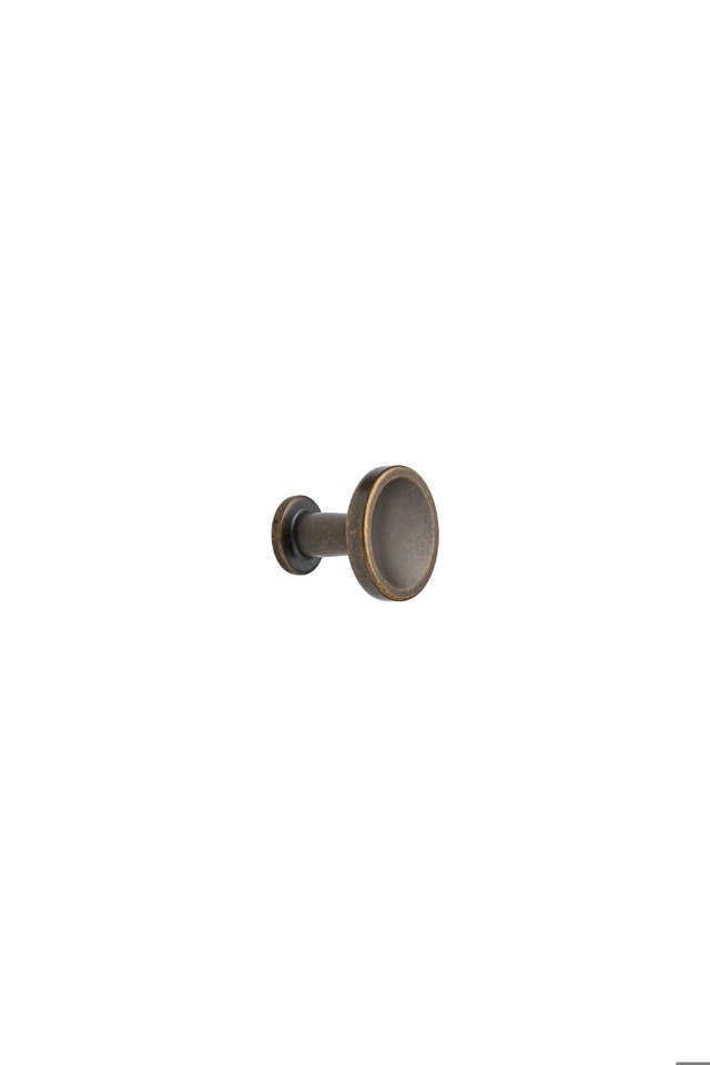 Classic unique deisgn trendy dark antique brown kitchen cabinet round knob