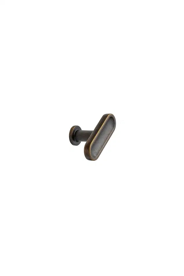 Classic traditional kitchen wardrobe cabinet t knob handle antique brown
