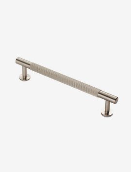 Modern kurled striped contemporary long bar pull handle kitchen wardrobe cabinet satin nickel silver