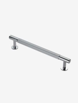 Modern kurled striped contemporary long bar pull handle kitchen wardrobe cabinet polished chrome