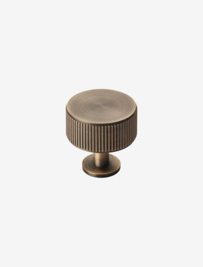 Modern contemporary kurled round knob trendy kitchen wardrobe cabinet handle antique brass
