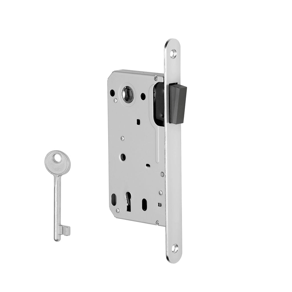 Door lock and latch compatible polished chrome 