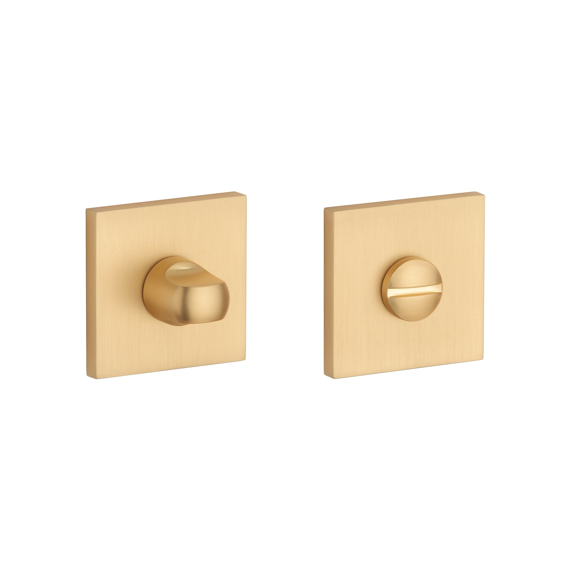 rossete thumbturn toilet lock brushed brass