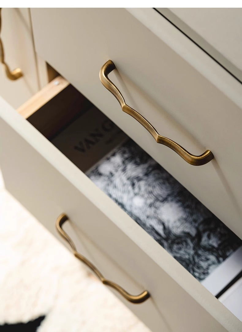 Classic asian style traditional unique kitchen cabinet wardrobe handle antique brass