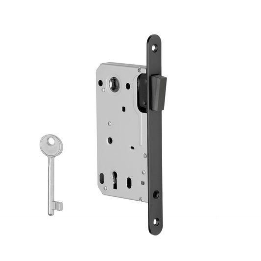MAGNETIC LOCK MATT BLACK with a key